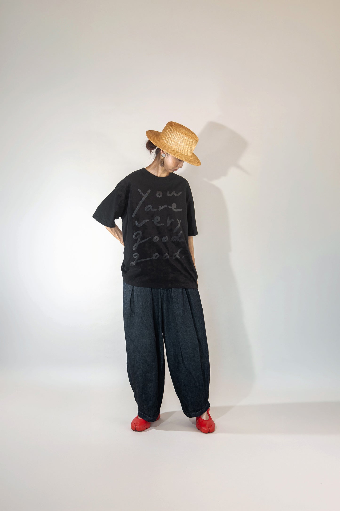 [NEW] GG01 T-shirt Black × Black