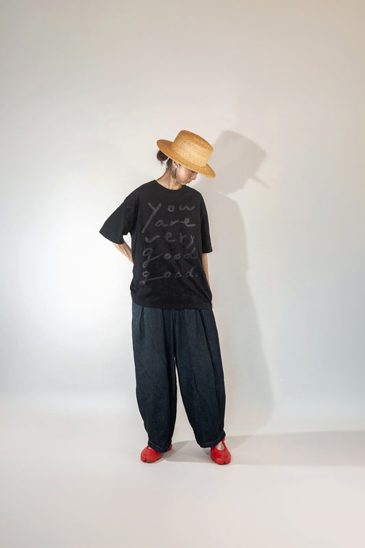 [NEW] GG01 T-shirt Black × Black