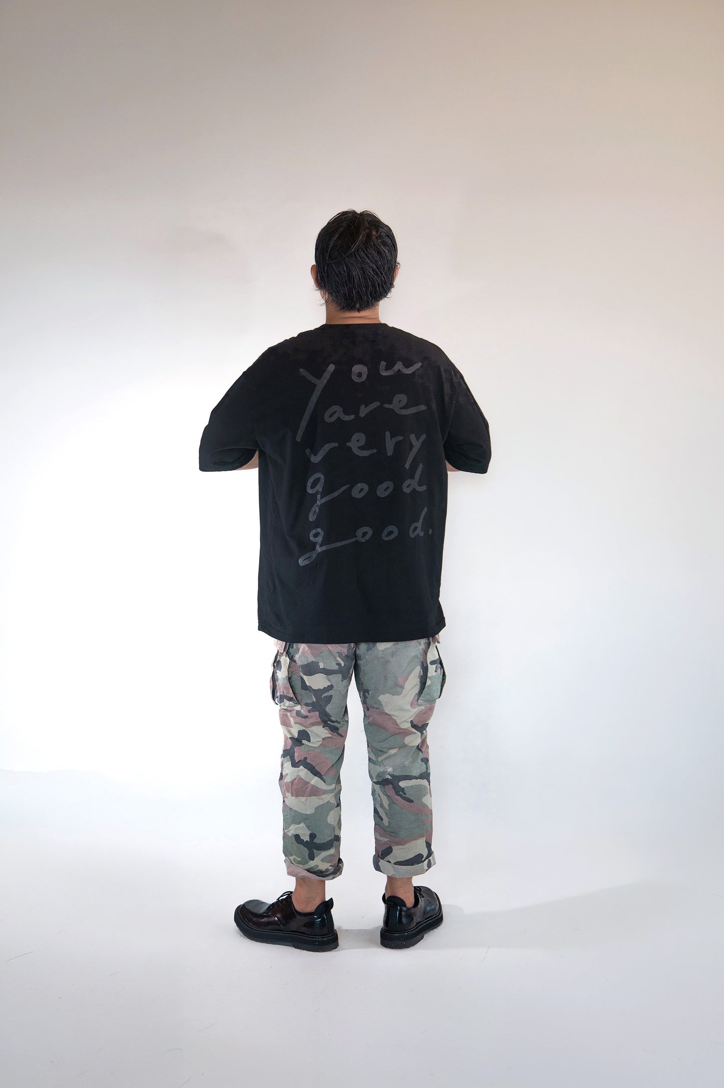 [NEW] GG01 T-shirt Black × Black